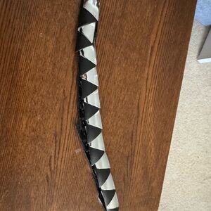 Vintage Black and Silver Studded Belt